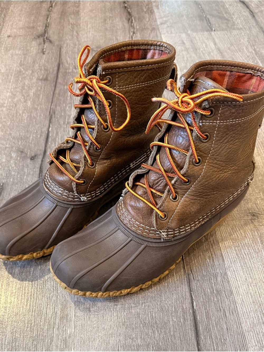 L.L. Bean 8" Flannel-Lined Insulated Bean Boots